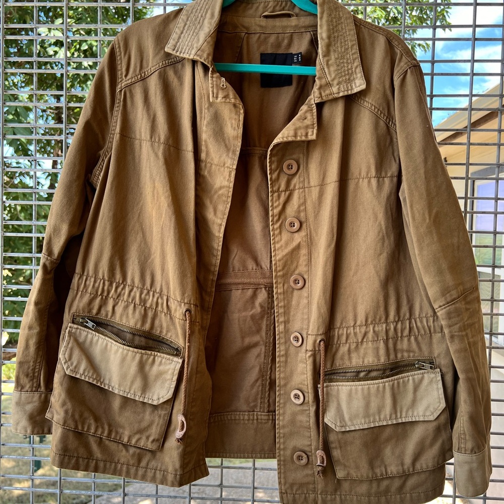 ASOS Dark Tan/Green Military Field Jacket